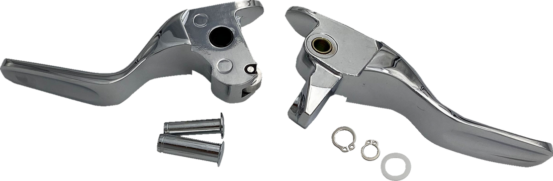 0610-2310 - DRAG SPECIALTIES Short Lever Set - Chrome H07-0591S