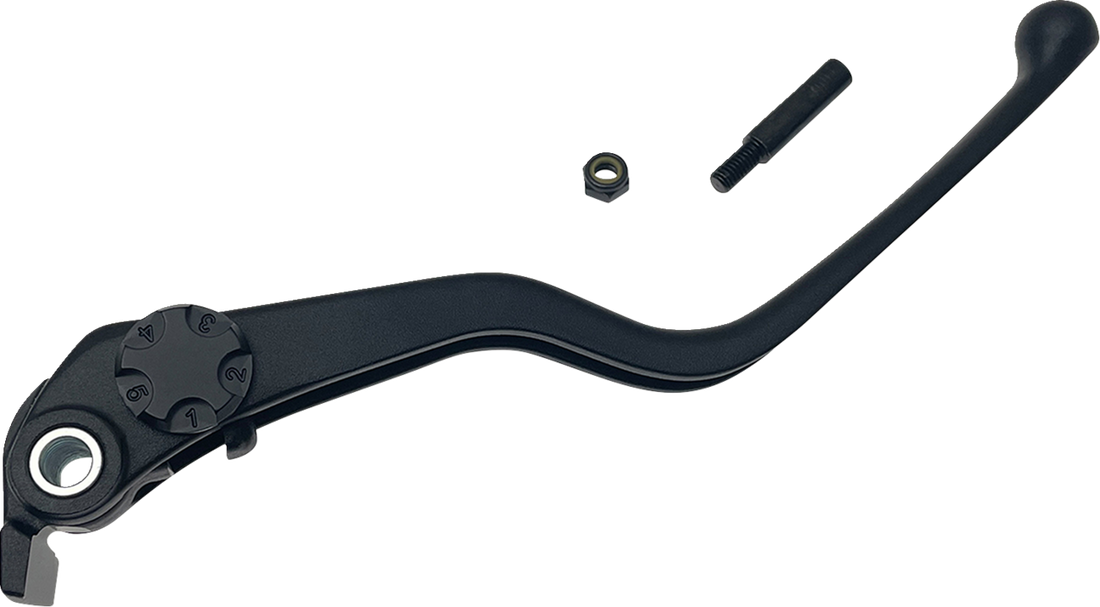 0614-1928 - DRAG SPECIALTIES Wide Blade Replacement Brake Lever - Black H07-0731MB-B