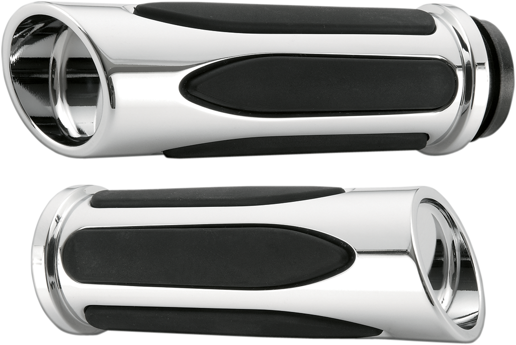 0630-0976 - ARLEN NESS Grips - Comfort - Deep Cut - Cable - Chrome 07-050