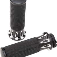 0630-1034 - ARLEN NESS Grips - Deep Cut - Cable - Black 07-317