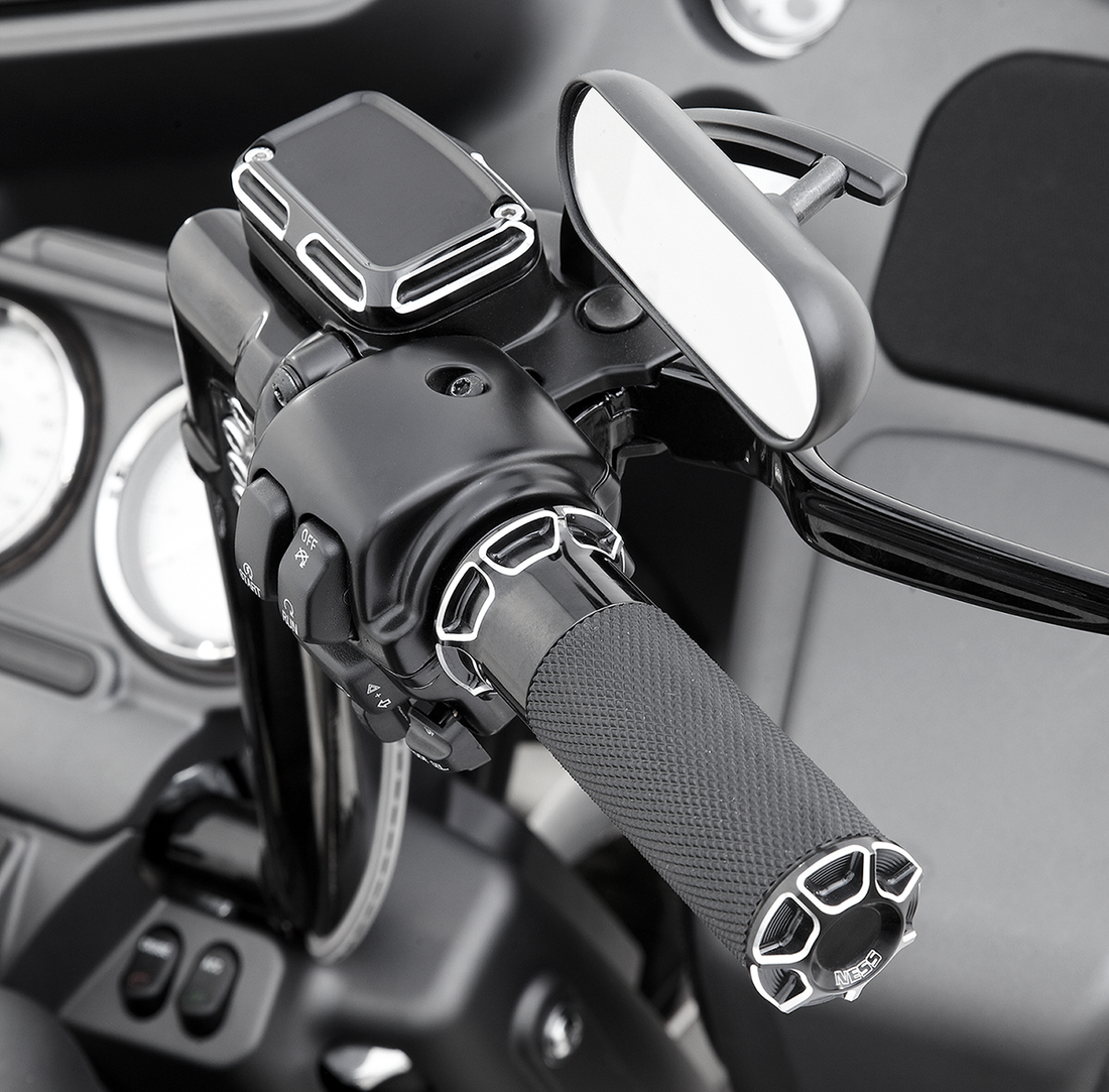 0630-1163 - ARLEN NESS Grips - Beveled - Cable - Black 07-331
