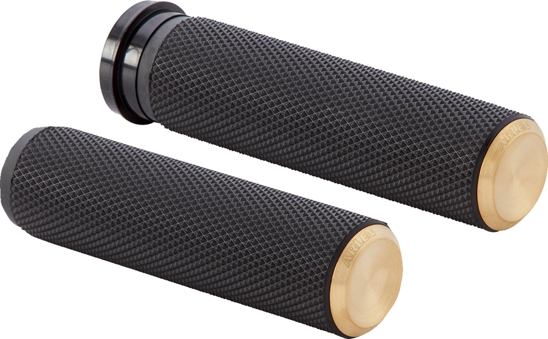 0630-1479 - ARLEN NESS Grips - Knurled - TBW - Brass 07-334