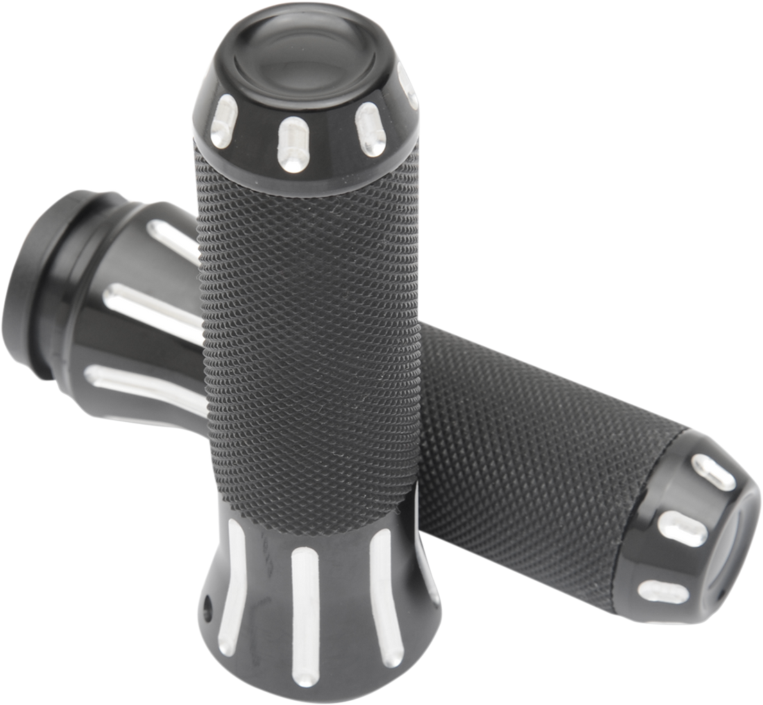 0630-1610 - DRAG SPECIALTIES Grips - Custom - Chrome 354120