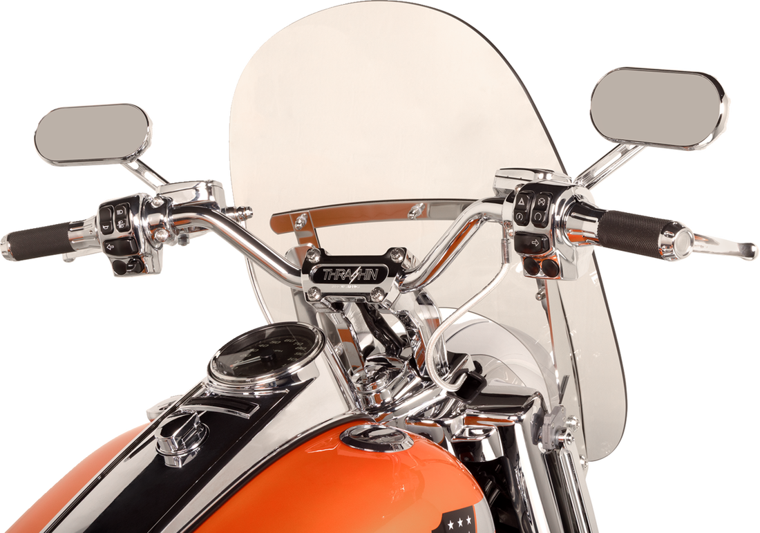 0630-1611 - DRAG SPECIALTIES Grips - Custom - TBW - Chrome 354121