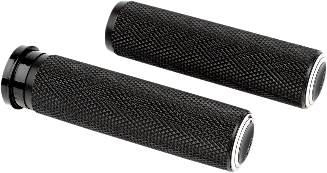 0630-2122 - ARLEN NESS Grips - Dual Ring - TBW - Black 07-310