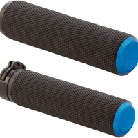 0630-2593 - ARLEN NESS Grips - Knurled - Cable - Blue 07-335