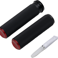 0630-2597 - ARLEN NESS Grips - Knurled - TBW - Red 07-346