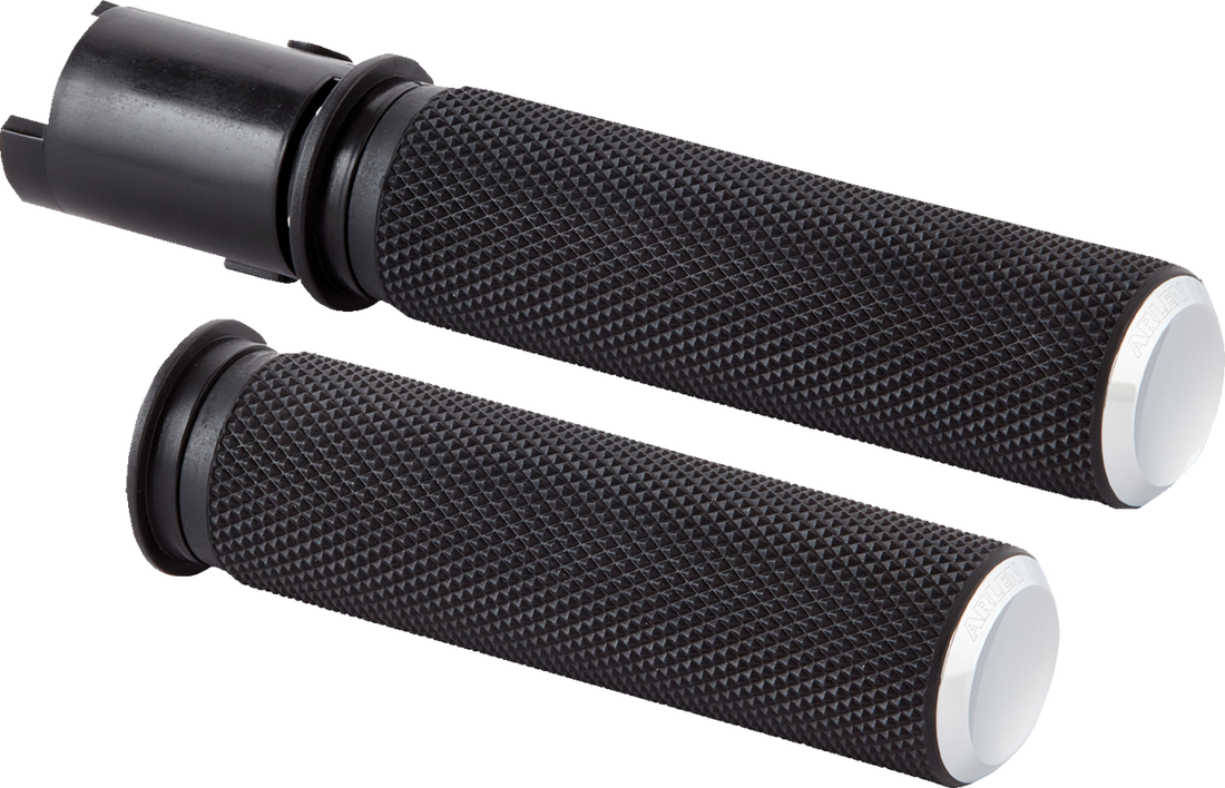 0630-3253 - ARLEN NESS Knurled Grips - TBW - Chrome 500-051