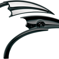 0640-0208 - ARLEN NESS Scoop Triangle Mirror - Black - Left 13-028