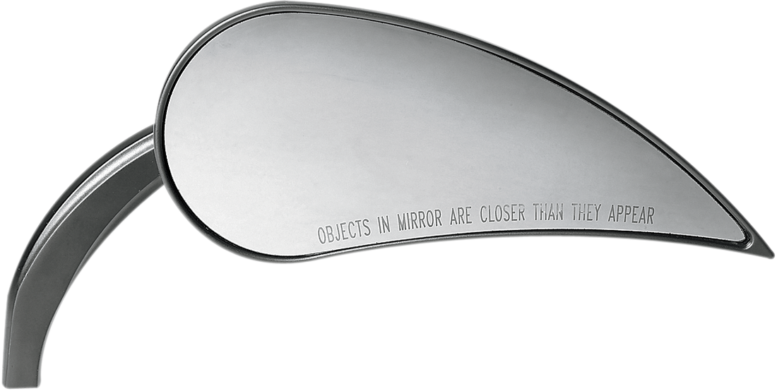 0640-0322 - ARLEN NESS Rad III Mirror - Tear Drop - Chrome - Left 13-090