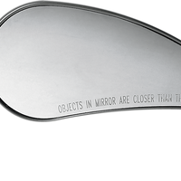 0640-0322 - ARLEN NESS Rad III Mirror - Tear Drop - Chrome - Left 13-090