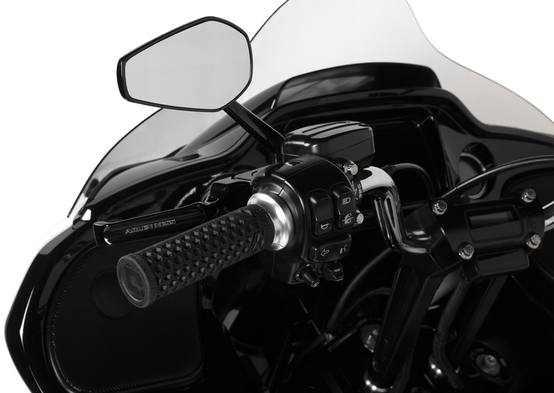 0640-1392 - ARLEN NESS Mini Stocker Left Mirror - Black - Left 13-156