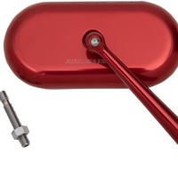 0640-1401 - ARLEN NESS Oval Mirror - Red - Right 13-179