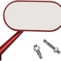 0640-1401 - ARLEN NESS Oval Mirror - Red - Right 13-179