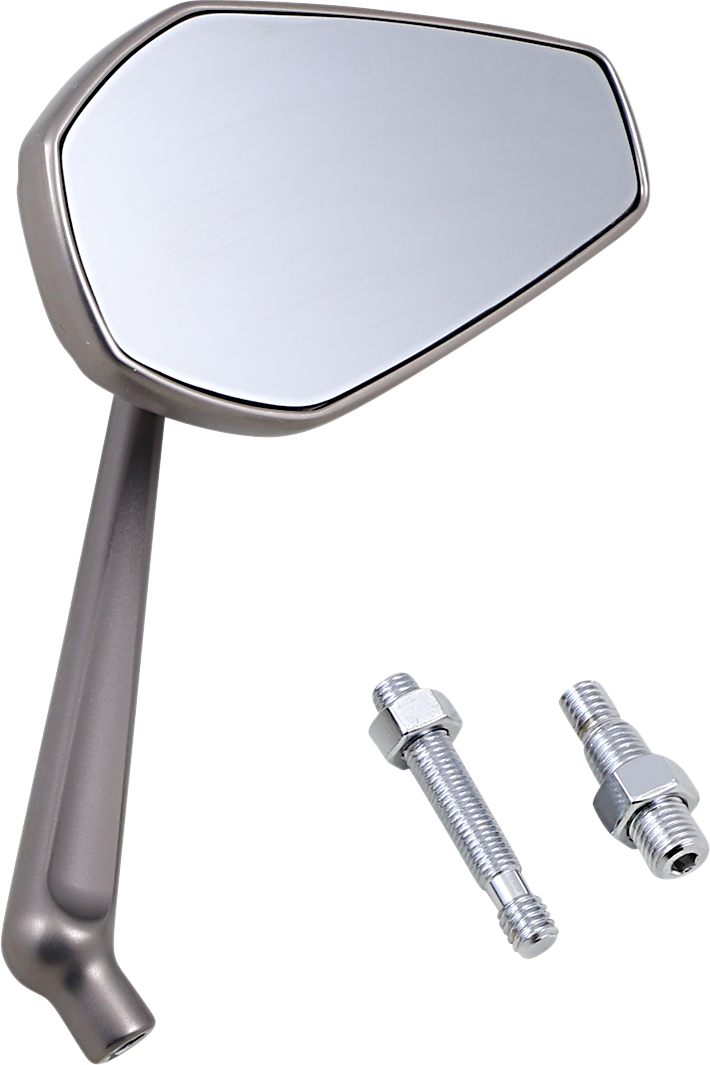 0640-1445 - ARLEN NESS Mini Stocker Mirror - Titanium - Right 13-169