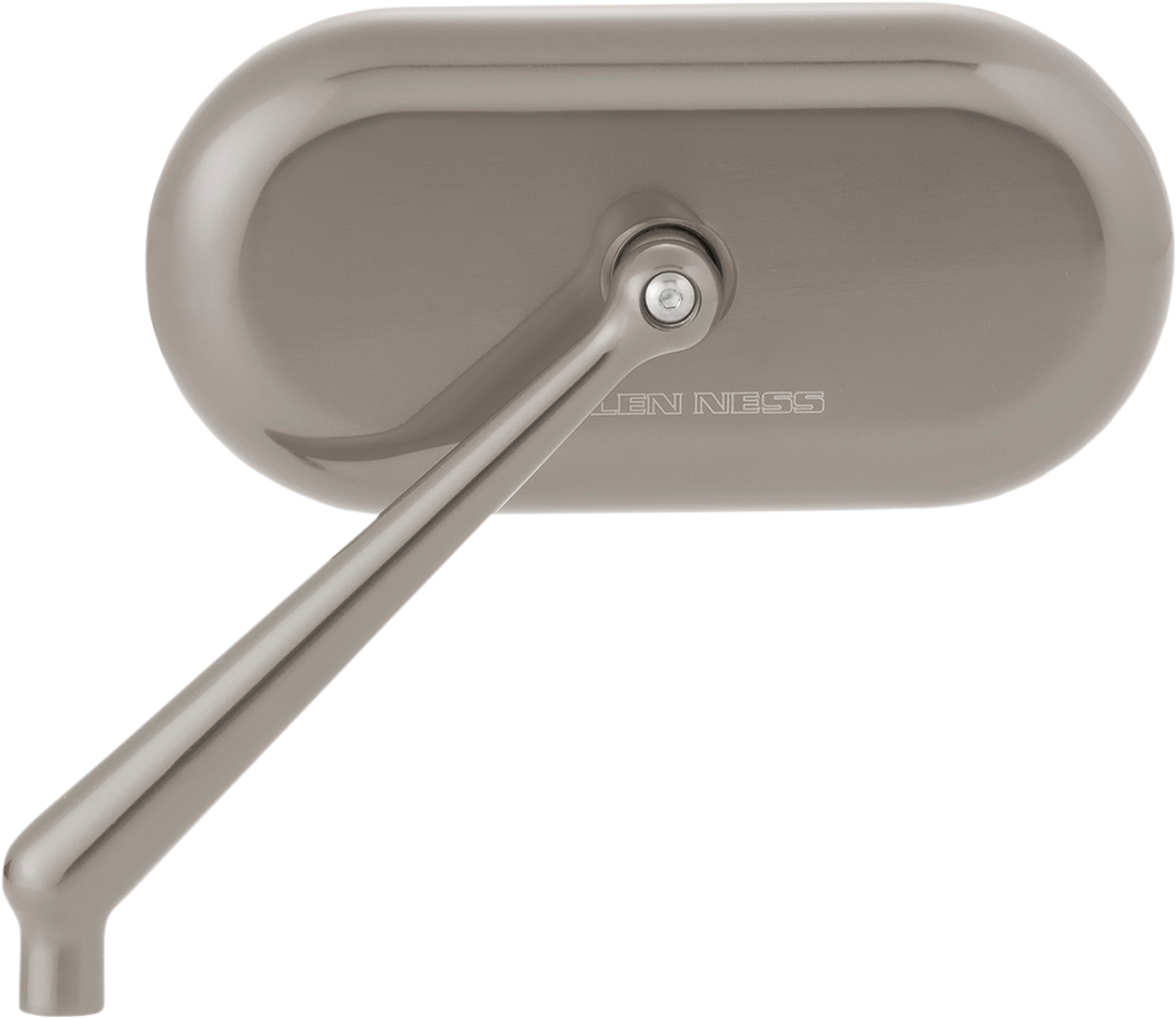 0640-1447 - ARLEN NESS Oval Mirror - Titanium - Left 13-186