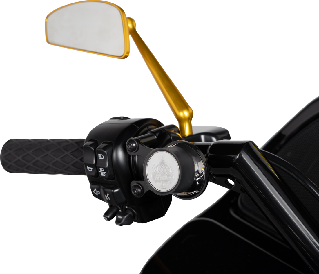 0640-1463 - ARLEN NESS Tearchop Mirror - Gold - Lefthand 510-013