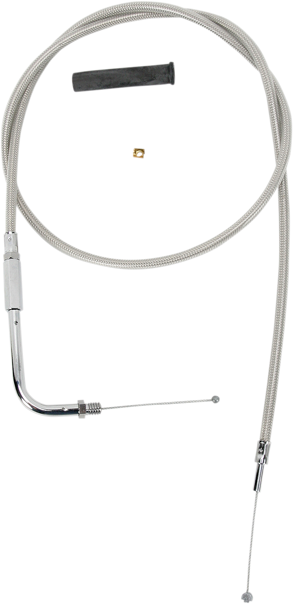 0650-0395 - DRAG SPECIALTIES Throttle Cable - 42" - Braided 5331102B