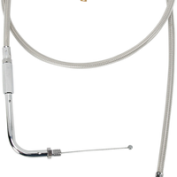 0650-0395 - DRAG SPECIALTIES Throttle Cable - 42" - Braided 5331102B