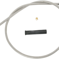 0651-0129 - DRAG SPECIALTIES Stainless Braided Idle Cable - 48" 5341108B