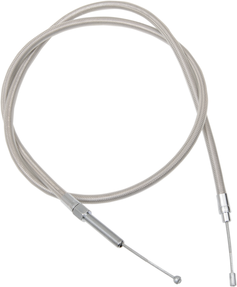 0652-1538 - DRAG SPECIALTIES High-Efficiency Braided Stainless Steel Clutch Cable - 56" 5320256HE