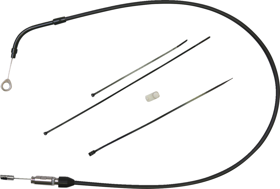 0652-2886 - DRAG SPECIALTIES Clutch Cable - Upper - Bent Tube - 39" - Black/Black 6323500HE