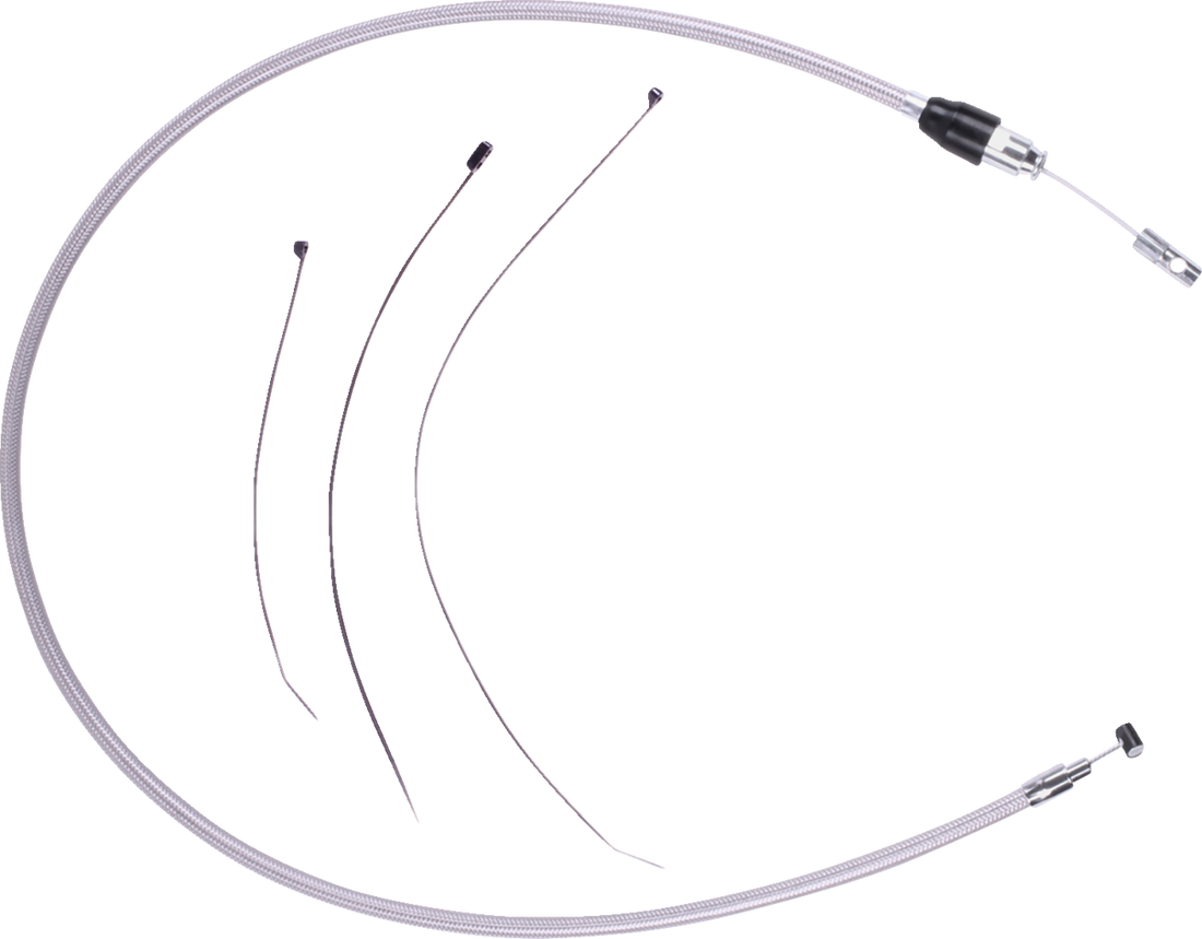 0652-3197 - DRAG SPECIALTIES Quick Connect Clutch Cable - Upper - 43" - Stainless Steel 5323800HE