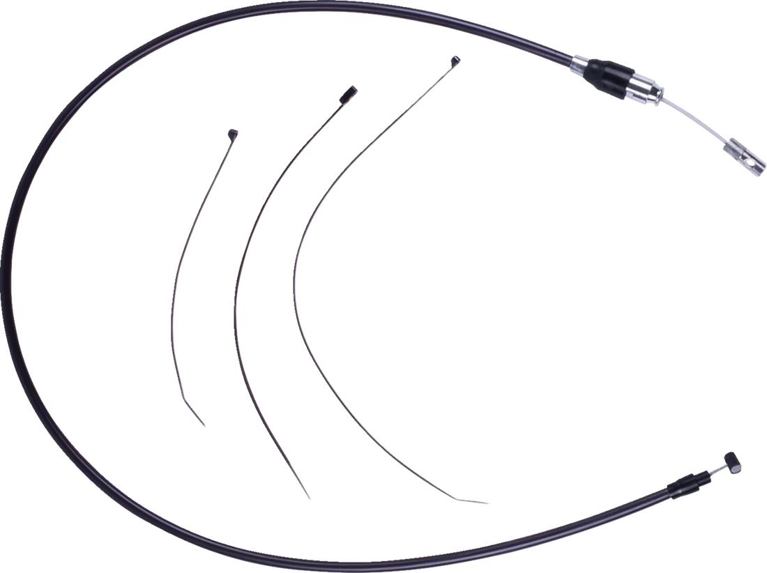 0652-3216 - DRAG SPECIALTIES Quick Connect Clutch Cable - Upper - 52" - Black/Black 6323808HE