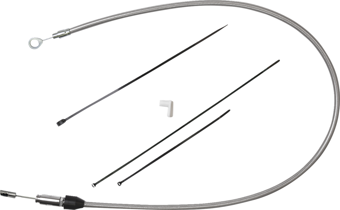 0652-3216 - DRAG SPECIALTIES Quick Connect Clutch Cable - Upper - 52" - Black/Black 6323808HE