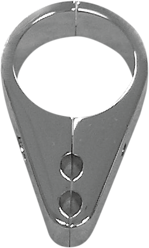 0658-0037 - DRAG SPECIALTIES Cable Clamp - Dual Throttle/Idle - 1-1/8" - Chrome 0658-0037