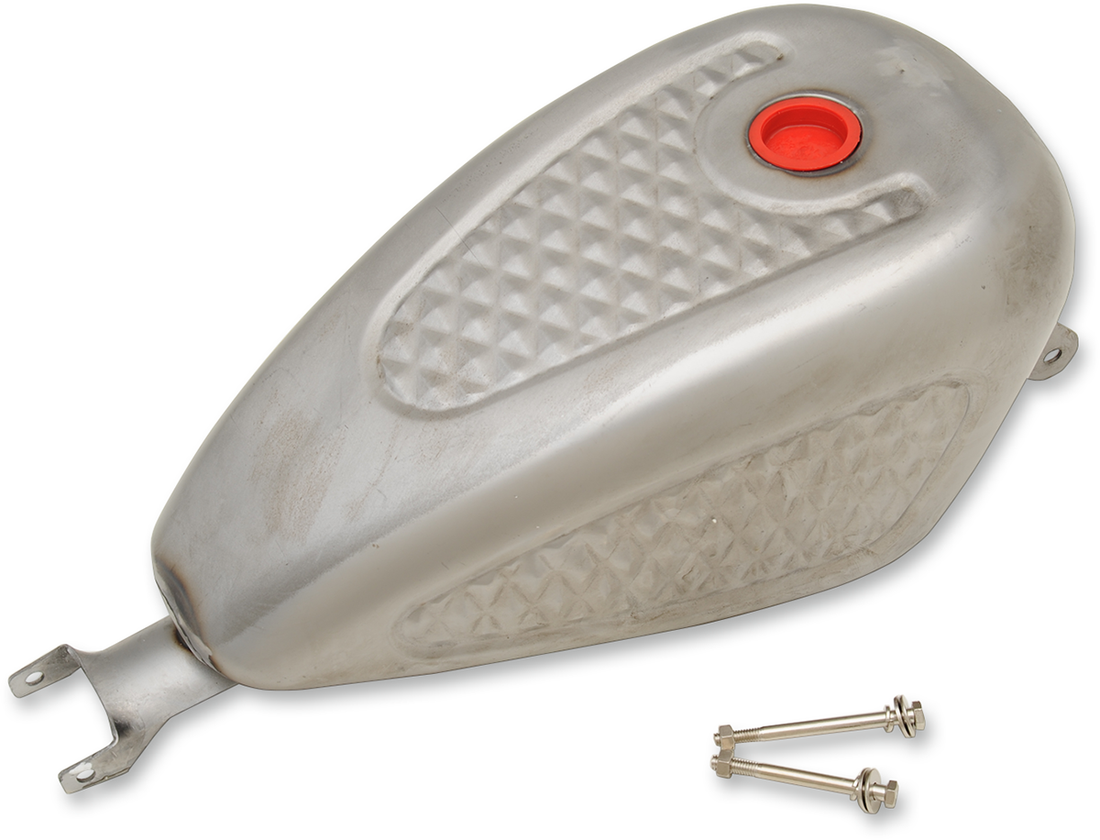 0701-0837 - DRAG SPECIALTIES Diamond Style Custom Gas Tank - 3 Gallons 63585D