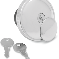 0703-0230 - DRAG SPECIALTIES Gas Cap - Vented Locking - Chrome 03-0320A-A