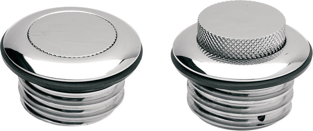0703-0290 - DRAG SPECIALTIES Gas Cap - Non-Vented Pop-Up - Chrome 03-0328-B1