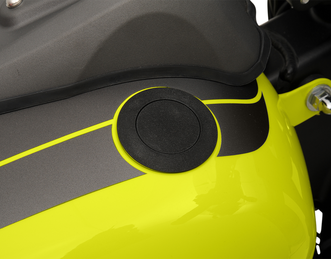 0703-0460 - DRAG SPECIALTIES Gas Cap - Vented Pop-Up - Black T03-0339B-A