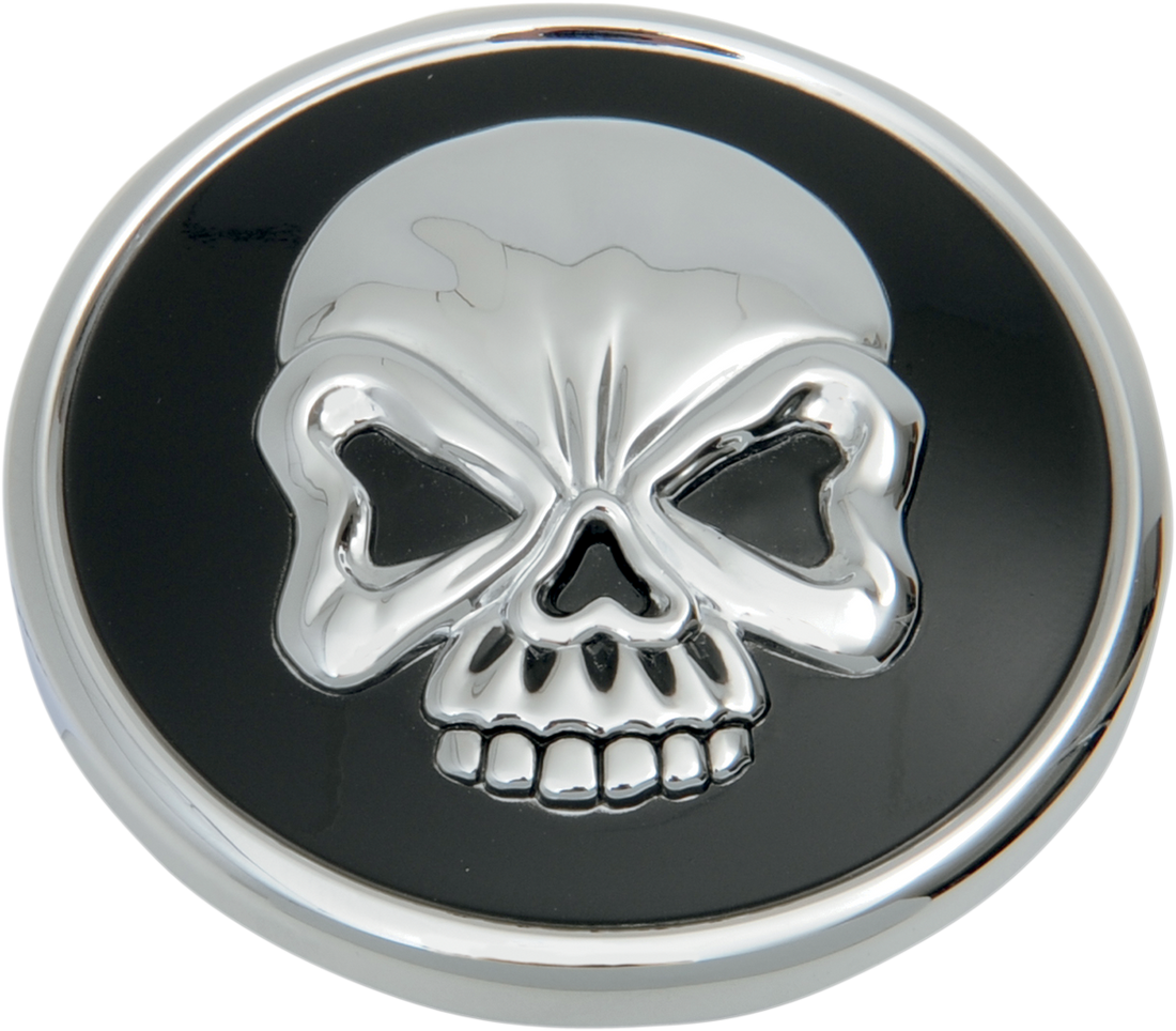 0703-0525 - DRAG SPECIALTIES Gas Cap - Non-Vented Screw-In Skull 012717