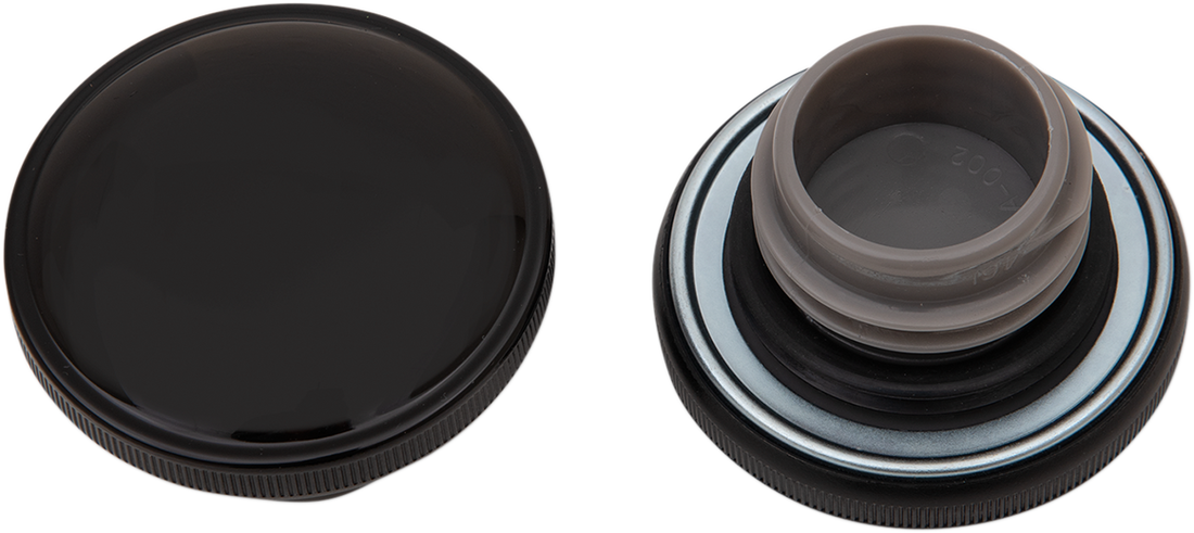 0703-0818 - DRAG SPECIALTIES Gas Cap - Non-Vented Screw-In - Black 03-0305GB-B