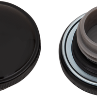 0703-0818 - DRAG SPECIALTIES Gas Cap - Non-Vented Screw-In - Black 03-0305GB-B