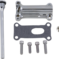 0710-0253 - DRAG SPECIALTIES Engine Oil Spout Kit - Chrome - 93'-98' Touring 323055