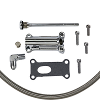 0710-0255 - DRAG SPECIALTIES Engine Oil Spout Kit - Chrome 323057