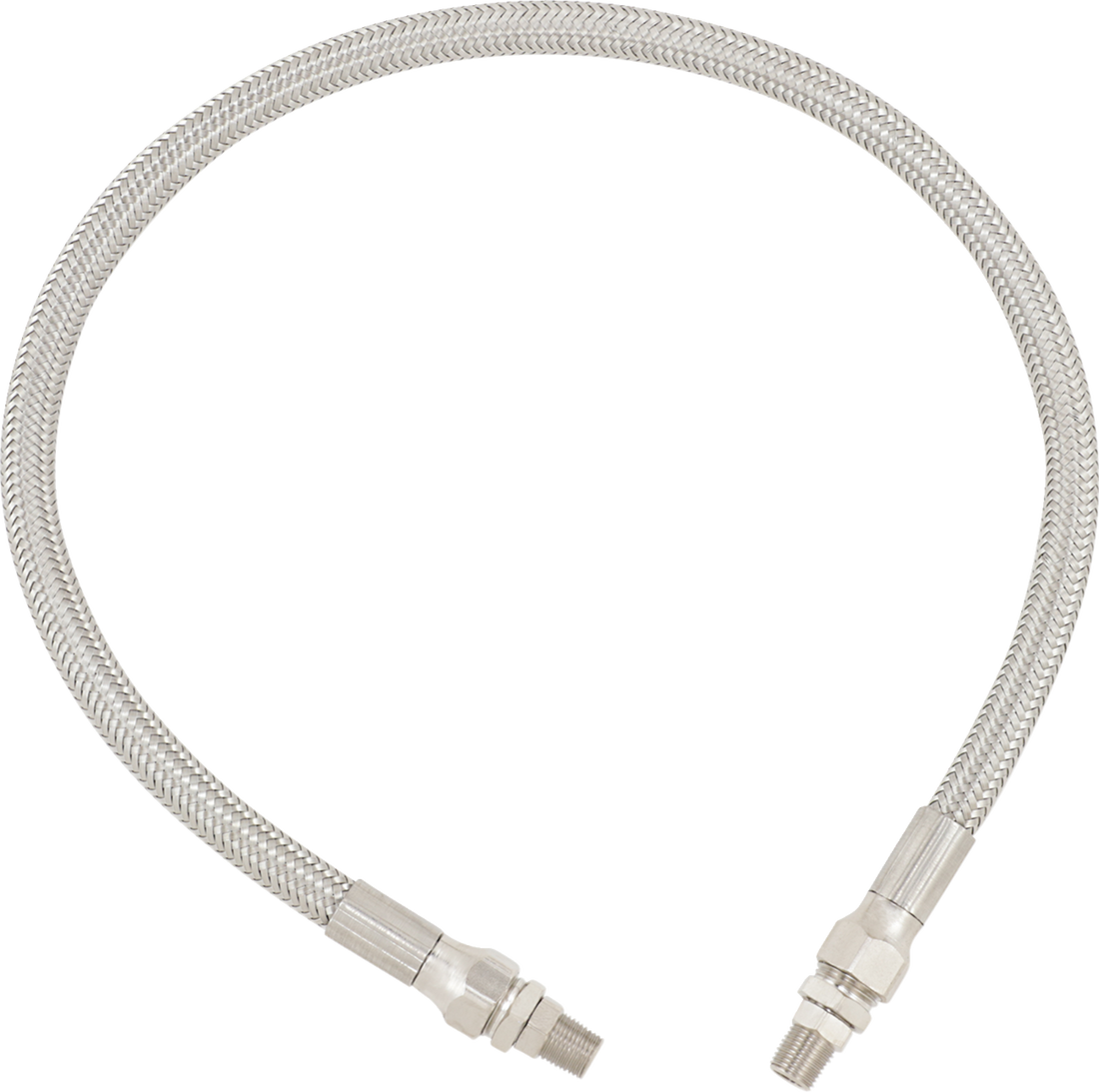 0711-0055 - DRAG SPECIALTIES Oil Line with Fittings - Stainless Steel - 22" 622