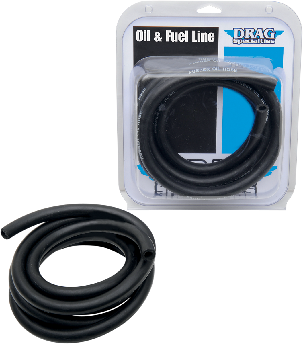 0711-0195 - DRAG SPECIALTIES Oil Line - Black - 3/8" - 8' DOH-0388