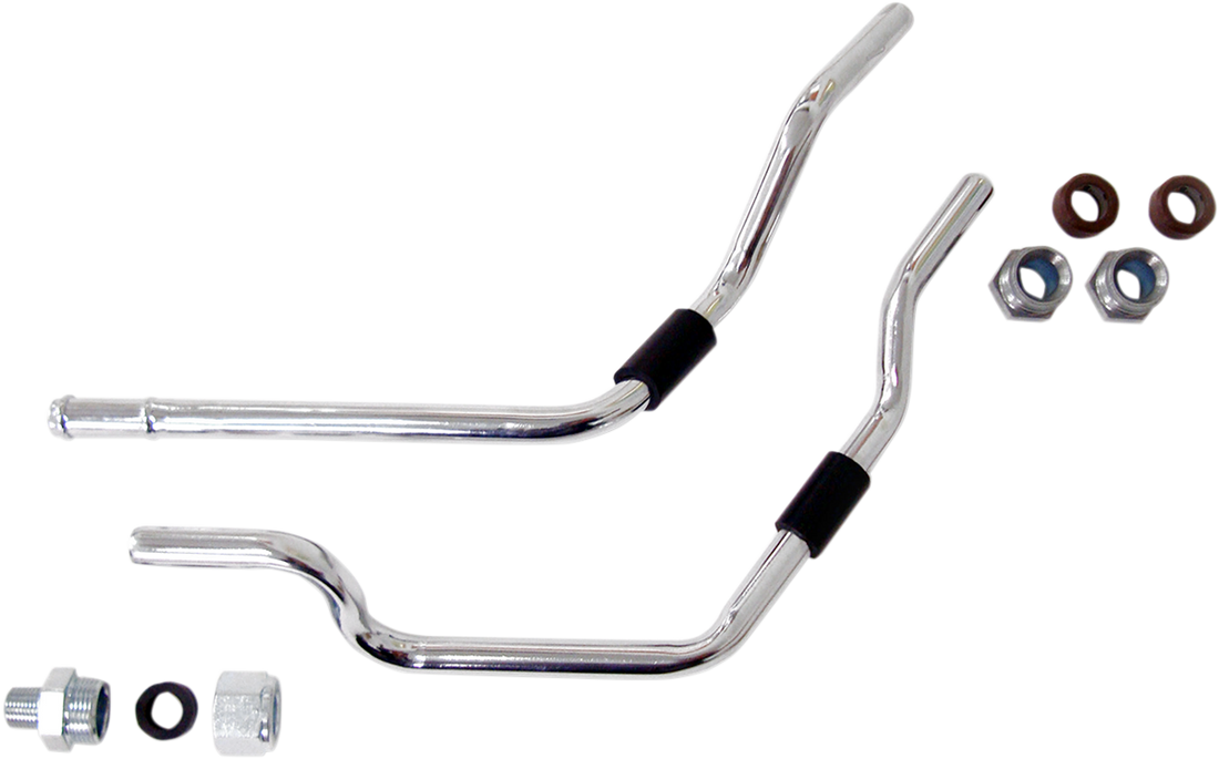 0711-0221 - DRAG SPECIALTIES Oil Filter Line Kit - Chrome - Touring 74914