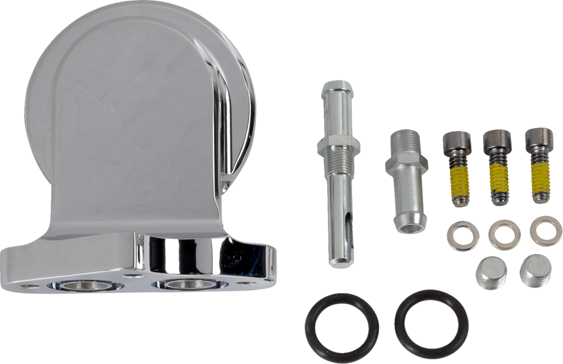 0712-0312 - S&S CYCLE Oil Filter Mount - Chrome 106-3884