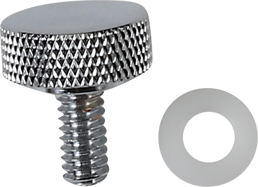 0820-0144 - DRAG SPECIALTIES Seat Knob - Chrome - 1/4-20 370282
