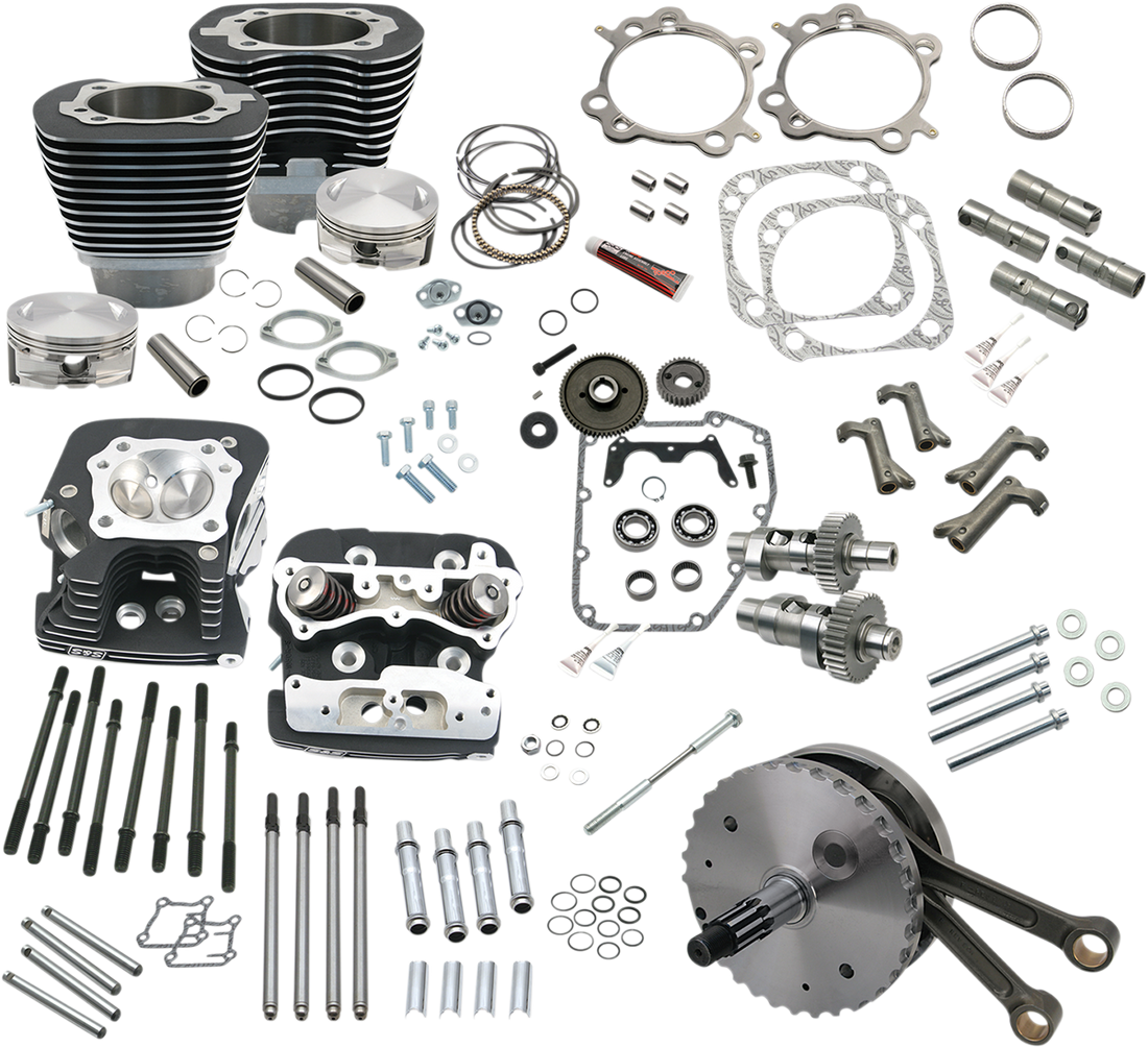0903-0950 - S&S CYCLE Hot Set-Up Kit - 124" - Black 900-0564