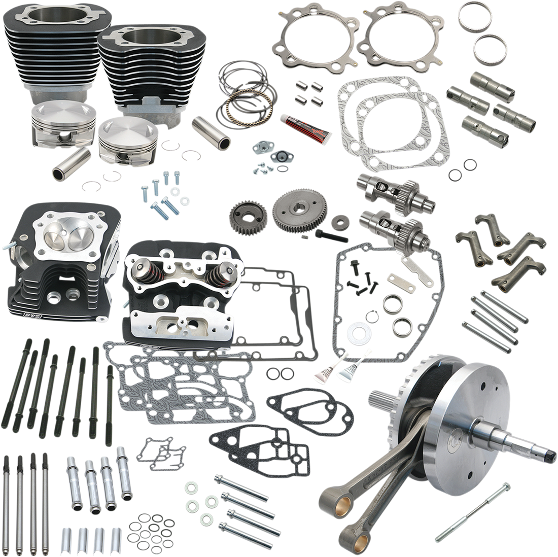 0903-0951 - S&S CYCLE Hot Set-Up Kit - 124" - Black 900-0568