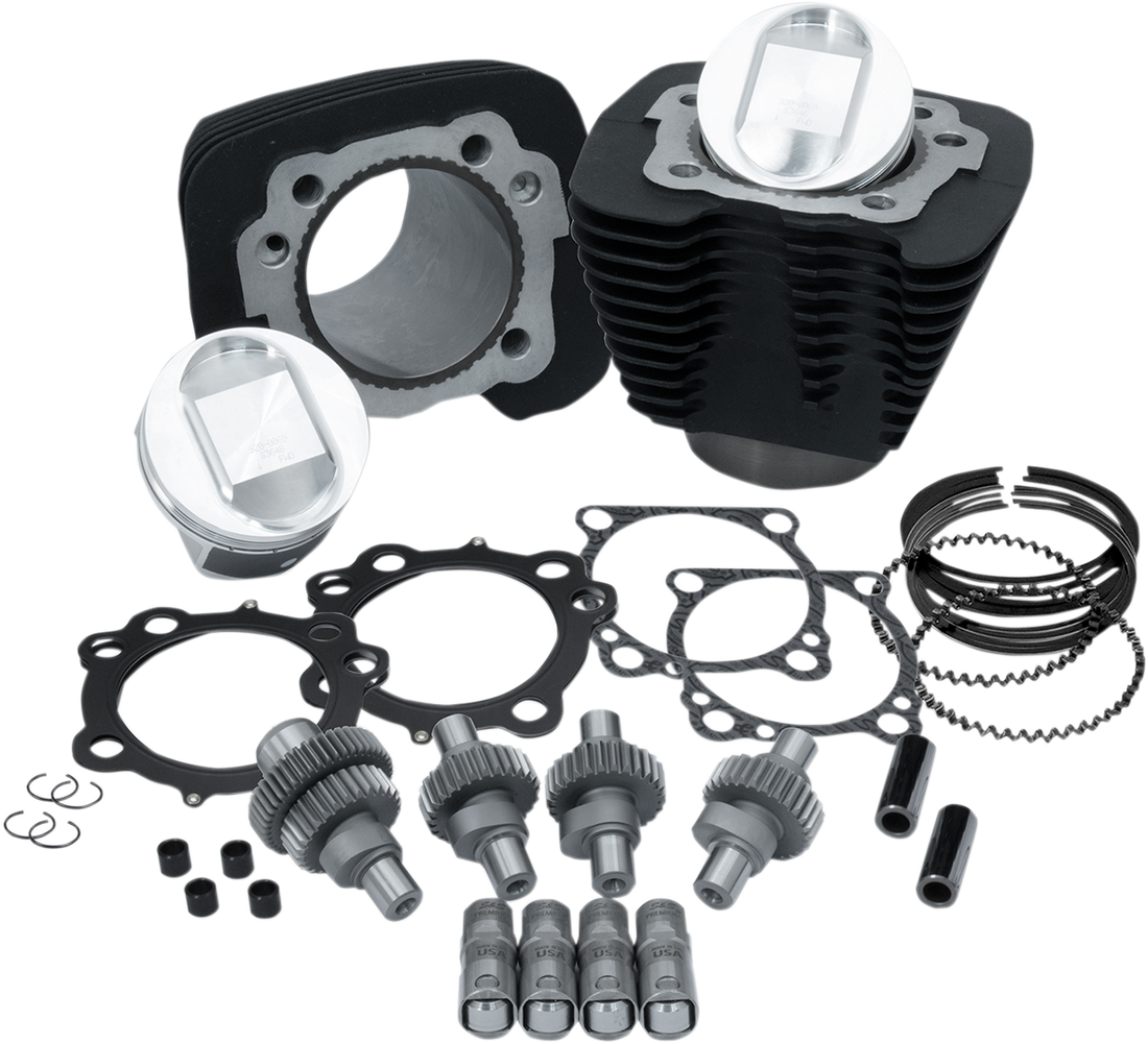 0903-1302 - S&S CYCLE Hooligan Kit - 1200-1250 - Black 910-0701