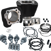 0903-1302 - S&S CYCLE Hooligan Kit - 1200-1250 - Black 910-0701