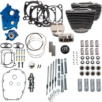 0904-0106 - S&S CYCLE 129" Power Package Engine Performance Kit - Chain Drive - Oil Cooled - Non-Highlighted Fins - M8 310-1226