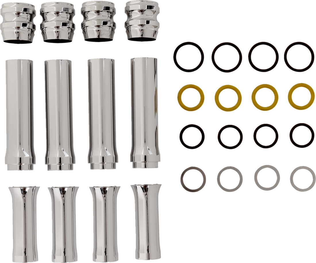 0928-0089 - ARLEN NESS Pushrod Tube Kit - Chrome 03-642